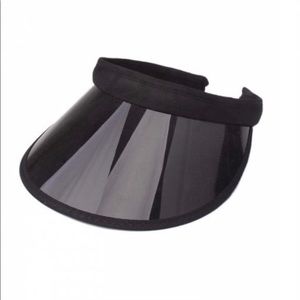 ▪️◼️▪️ Transparent Vinyl Visor Cap // Black▪️◼️▪️